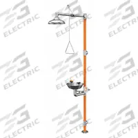 GUARDIAN EQUIPMENT Shower with Eyewash: Floor Mnt, Uncovered, Stainless Steel Bowl, Std Mounting (MPN G1996). Key specifications — Brand: GUARDIAN EQUIPMENT.