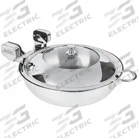 SPRING USA Sauteuse Buffet Server: 15 3/8 in Overall Lg, 15 1/4 in Overall Dia, 18 3/4 in Overall Dp (MPN 2472-6/36). Key specifications — Base Material: Stainless Steel; Manufacturer Part Number: 2472-6/36; Sub-brand: Vision; Product Type: Sauteuse Buffet Server; Brand: SPRING USA; NSF Certified: No; Lid Material: Glass/Stainless Steel; Color: Silver.