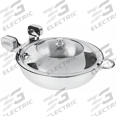 SPRING USA Sauteuse Buffet Server: 15 3/8 in Overall Lg, 15 1/4 in Overall Dia - Buffet Servers