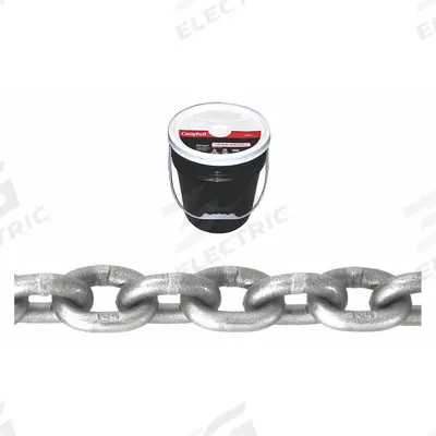 CAMPBELL Straight Chain: 1/4 in Chain Trade Size, 43 Chain Grade, Carbon Steel, Straight - Grade-43 Load-Securing Chains