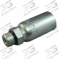 KURT Hydraulic Crimp Fitting: Carbon Steel, Straight, -12 For Hose Dash Size, Male x Male (MPN MB-12-12). Key specifications — Fitting Gender: Male x Male; Fitting Connection Type: ORB x Hose End; Thread Size: 1-1/16"-12; For Hose Dash Size: -12; Brand: KURT.