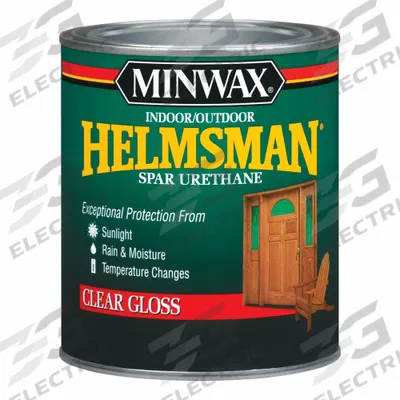 MINWAX Finish: Varnish, Exterior/Interior, Oil, 1 qt Container Size, Wood, Gloss - Wood Sealers & Finishes