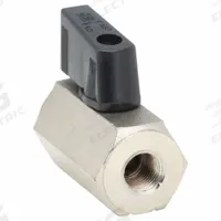 APPROVED VENDOR Manual Two-Way Ball Valve: 1/8 in, Nickel-Plated Brass, Straight, FNPT x FNPT (MPN G-CBV-18NL). Key specifications — Brand: APPROVED VENDOR; Handle: Wedge.