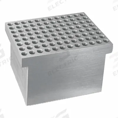 BENCHMARK SCIENTIFIC Plate Block: Aluminum, 3 in Overall Wd, 3 3/4 in Overall Lg - Dry Bath Blocks