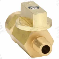 APPROVED VENDOR Manual Two-Way Ball Valve: 1/8 in, Brass, Straight, MNPT x FNPT, Full Port Ball Port (MPN G-BVRM-18MF). Key specifications — Brand: APPROVED VENDOR; Handle: Tee.