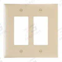 LEGRAND Wall Plate: Decorator-Rocker, 2 Gang, Brown, Jumbo Size (MPN TPJ262I). Key specifications — Brand: LEGRAND; Material: Nylon.