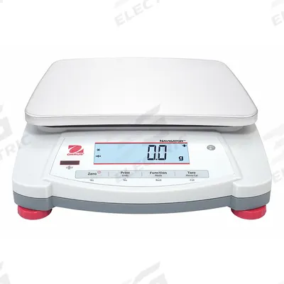 OHAUS Industrial Bench Scale: 5 3/4 in x 5 3/4 in, Not IP Rated, Integrated - Compact Bench Scales