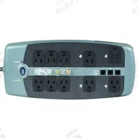 TRIPP LITE Outlet Strip: 10 Outlets, 8 ft Cord Lg, 3,330 J Rated Energy, 15 A Current, UL 1363 (MPN TLP1008TELTV). Key specifications — Brand: TRIPP LITE; Mounting Style: Keyhole.
