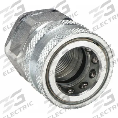 SNAP-TITE Hydraulic Quick Connect Hose Coupling: 3/8 in Coupling Size, Steel, Nitrile - EA Series Hydraulic Quick-Connect Coupling Bodies