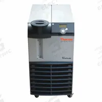 THERMO SCIENTIFIC Recirculating Chiller: 5°C, 2500 W, Refrigerated, 4 gpm Flow Rate, 208V AC, LED (MPN 1213110500200200). Key specifications — Brand: THERMO SCIENTIFIC; Pump Type: Positive Displacement; Display Type: LED; Temperature Accuracy Tolerance: +/-0.1°C; Voltage: 208V AC; Min Temp Setting: 5 °C; Cooling Capacity @ +20°C: 2500 W.