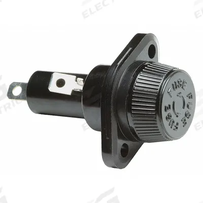 BUSSMANN Panel Mount Fuse Holder: For Fuse Size 13/32 in x 1 1/2 in, 1 Pole, 30 A Max - Fuse Holders for Cylindrical Fuses