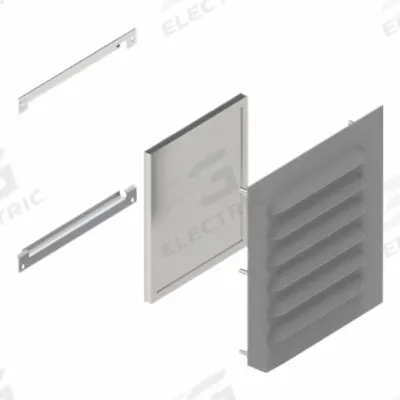 HAMMOND Replacement Filters: Aluminum, 9.31 in Overall Ht, 8 in Overall Wd