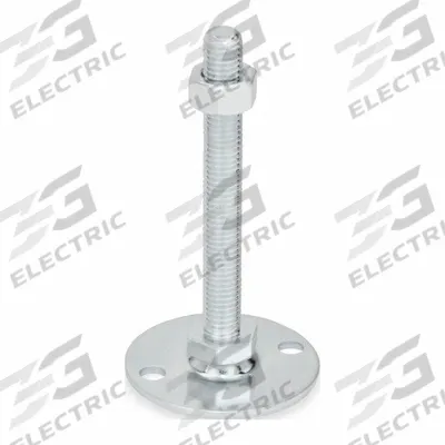 JW WINCO Male-End Leveling Mount: Swiveling Stud, 3/8"-16 Thread Size, 2.36 in - Swivel Male Leveling Mounts