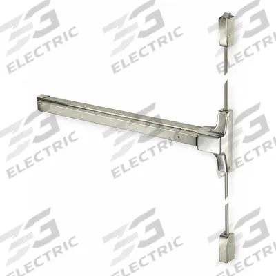 ASSA ABLOY ACCENTRA Surface Vertical Rod: 36 in Max Door Wd - Surface Vertical Rod Push Bars