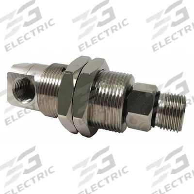 MOSMATIC Rotary Union: Straight, Nickel-Plated C38500 Brass, 1 Passages, 3/8 in Rotating Shaft - Brass Rotating Joints & Unions
