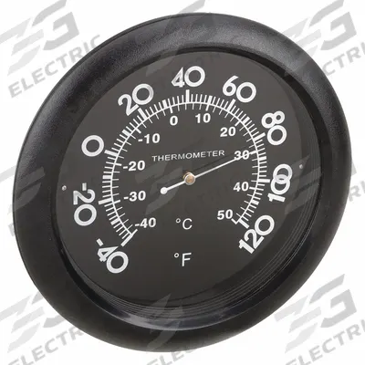 APPROVED VENDOR Analog Thermometer: -40°F to 120°F /-40°C to 50°C - Wall Mount Dial Thermometers