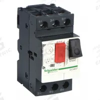 SCHNEIDER Manual Motor Starter: Non-Reversing, 3 Poles, 2.5 A, Thermal Protection, Push Button (MPN GV2ME07). Key specifications — Maximum Voltage Rating: 690V AC; Brand: SCHNEIDER; Thermal Units Required: None (Starter Includes Integrated Thermal Units); Frame Size (Width): 45mm.