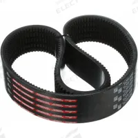 GATES Banded Cogged V-Belt: 5VXP1600, 5 Ribs, 160 in Outside Lg, 3 3/8 in Top Wd, 35/64 in Thick (MPN 5/5VXP1600)