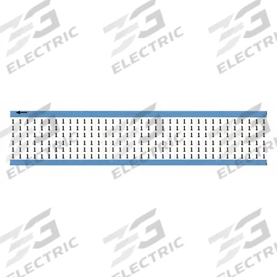 BRADY Wire Marker: 1, Black on White, 900 Labels, Vinyl Cloth, -40°F to 176°F - Preprinted Wire Marking Label Sheets
