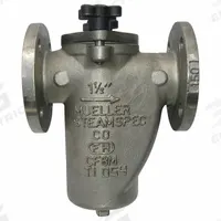 MUELLER STEAM SPECIALTY Basket Strainer: Stainless Steel, 0.125 in Screen Size, Single, NPT (MPN 6 125F SS). Key specifications — Brand: MUELLER STEAM SPECIALTY; Compatible Product Type: Fuel Oil; Gasket Material: Fluoroelastomer; Screen Material: 304 Stainless Steel.