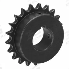 TSUBAKI Single Strand Sprocket: 40, For 1/2 in Chain Pitch, 1 1/4 in Bore Dia, 21 Teeth, Steel (MPN 40B21F-1D). Key specifications — Brand: TSUBAKI.