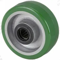 APPROVED VENDOR Caster Wheel: 4 in Wheel Dia., 1 1/2 in Wheel Wd, Polyurethane, 600 lb Load Rating (MPN P-UA-040X015/075R-001). Key specifications — Brand: APPROVED VENDOR; Wheel/Tread Color: Green.