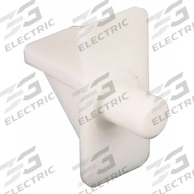 PRIME-LINE Shelf Support: 1/2 in Wd, 29/32 in Lg, 1 in Ht, 5 lb Capacity, Plastic - Shelf Supports
