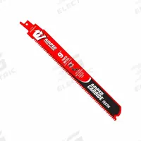 DIABLO Reciprocating Saw Blade: 8 Teeth per Inch, 9 in Blade Lg, 0.05 in Blade Thick, Carbide, 3 PK (MPN DS0908CFA3). Key specifications — attr1109198: 8; attr1109200: Rigid for Straight Cuts; attr1109201: Straight; attr1109209: DIABLO.