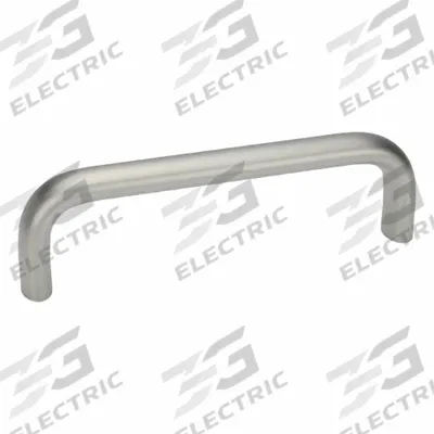 JW WINCO Pull Handle: Threaded Holes, Stainless Steel, Silver, 0.51 in - Load-Rated Standard "U" Pull Handles