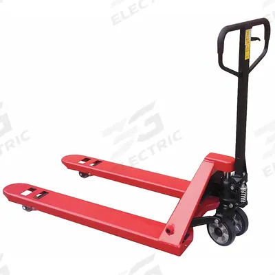 Dayton Pallet Jack: 5,500 lb, 48 in L x 27 in W Fork Dim, 27 in, 14 in, Std Fork - Quiet-Operation Pallet Jacks