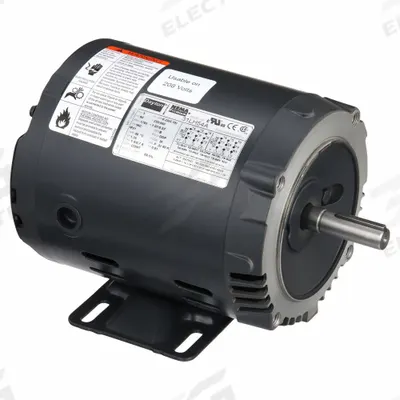 Dayton General Purpose Motor: C-Face/Rigid Base Mount, Open Drip Proof, 1/4 hp - C-Face with Rigid Base 3-Phase General Purpose AC Motors