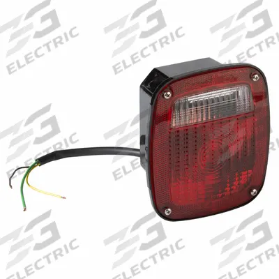 GROTE Stop/Turn/Tail Light: LED, Stop, Turn, and Tail Combo Light, Clear/Red - Stop, Turn & Tail Combination Lights