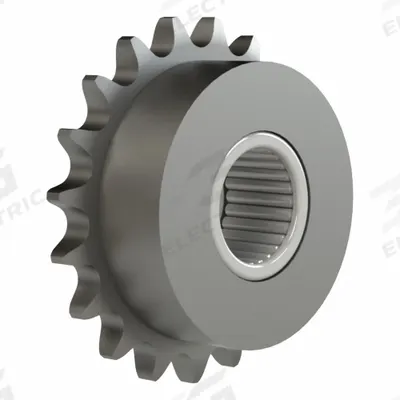 BREWER MACHINE & GEAR Idler Sprocket: For 35 Chain Size, Steel, 19 Teeth - Needle Bearing Idler Sprockets with Hub
