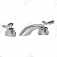 CHICAGO FAUCETS Low Arc Bathroom Faucet: 404, Cast Brass, Polished Chrome Finish, 2.2 gpm Flow Rate (MPN 404-VABCP). Key specifications — Includes: Mounting Hardware; Brand: CHICAGO FAUCETS; Series: 404.