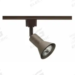 Track Lighting Head: Incandescent, Flared Shape, 50 W, 2 13/16 in Dia, 3 7/16 in Lg, Bronze (MPN R715 BZ). Key specifications — Brand: JUNO LIGHTING; Lighting Technology: Incandescent; Housing Color: Bronze.