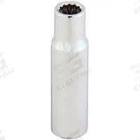 WESTWARD Socket: Metric, 1/2 in Drive Size, 18 mm Socket Size, 12-Point, Deep, Chrome, Socket (MPN 53YV48). Key specifications — attr1204417: WESTWARD; attr1204392: Chrome.