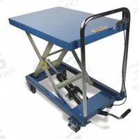 BAILEIGH INDUSTRIAL Scissor Lift Table: Not Powered, 660 lb Load Capacity, 32 in L x 20 in W, Steel (MPN B-CART). Key specifications — Platform Material: Steel; Brand: BAILEIGH INDUSTRIAL.