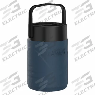 COLEMAN Jug: 1 gal Capacity, Blue, Plastic, 11 3/4 in Overall Ht, 8 in Overall Dia - Insulated Plastic Jugs
