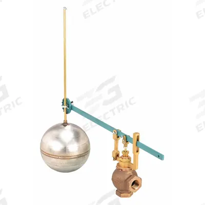 KECKLEY Float Valve Assembly: For Chemicals/Oil/Water Media, Angle Valve Body, Cylindrical - General Service Float & Lever Valve Assemblies