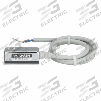 SMC Reed DIN Tie Rod,24VDC,200VAC,0.5m: D-A54, REED, Normally Open, IP67 - Reed Switch Pneumatic Position Sensors