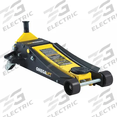 OMEGALIFT Trolley Floor Jacks: Steel, Manual Handle, Mechanical, 3.5 ton Load Capacity