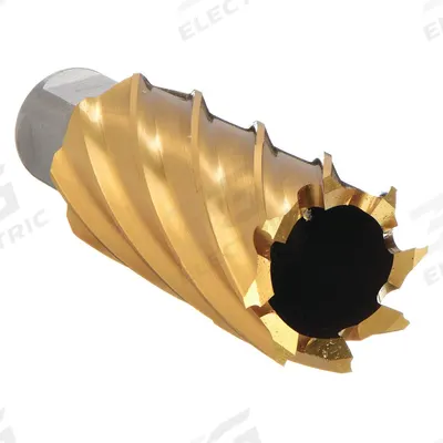 SLUGGER BY FEIN Annular Cutter: 1 1/16 in Cutter Dia, 2 in Max Cutting Dp, TiN, Cobalt - Cobalt Annular Cutters for Hard Materials