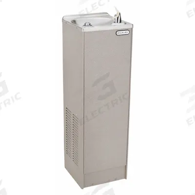 ELKAY Drinking Fountain: 3 gph @ 50°F, 38 in Overall Ht, Top Push Button, 12 in Overall Wd - Hand-Operated Drinking Fountains