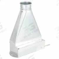 Duct Floor Sweep: Steel, For 4 in Duct Dia, 18 in Overall Lg, 20 ga Material Thick, Galvanized Steel (MPN 8010004061). Key specifications — Brand: NORDFAB.