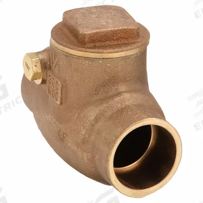 MILWAUKEE VALVE Low Lead Swing Check Valve: Swing, Inline Valve Body, 1 1/4 in Pipe Size - Lead-Free Bronze Inline Swing Check Valves