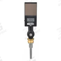 WEISS Digital Solar-Powered Thermometer: 3.5 in Stem Lg, -50°F to 300°F /-40°C to 150°C, NPT (MPN DVU35). Key specifications — Thread Type: NPT; Brand: WEISS; Accuracy: ±1 % or ±1 °F, Whichever is Greater.