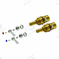 ADVANCE TABCO Cartridge: For Advance Tabco Series, Use with Hot/Cold Water, Brass, Brass, 2 PK (MPN K-00A). Key specifications — Compatible Series: Advance Tabco; For Water Temperature: Hot/Cold; Compatible Brand: Advance Tabco; Product Type: Cartridge; Includes: Hot and Cold Handles; Material: Brass.