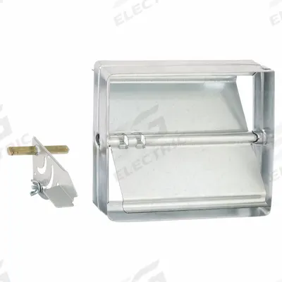 Dayton 7.8"H 9.8"W 2"L GStl Manual Balnc Dampr: 9 3/4 in H, 7 3/4 in W, 1 7/8 in L - Rectangular Manual Balancing Dampers