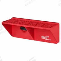 MILWAUKEE PACKOUT Screwdriver Rack: 9 3/8 in W x 3 1/2 in H x 3 1/2 in L, Polymer, Black/Red (MPN 48-22-8341). Key specifications — attr1120130: MILWAUKEE; attr1120217: Polymer; attr1120218: Red; attr1126375: Tool Chests.