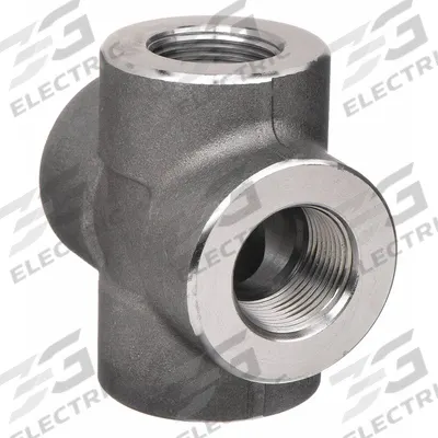 APPROVED VENDOR Metal Pipe Cross: 1 in x 1 in x 1 in x 1 in, Steel, Class 3000 - Threaded High-Pressure Pipe Fittings